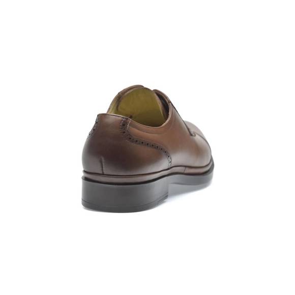 NEW PAZSTOR men's leather oxfords classic in bison brown - Picture 5 of 6